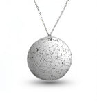 Custom Star Map Sterling Silver Necklace Large Size
