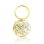 Custom Star Map Gold Plated Stainless Steel Keychain Medium Size