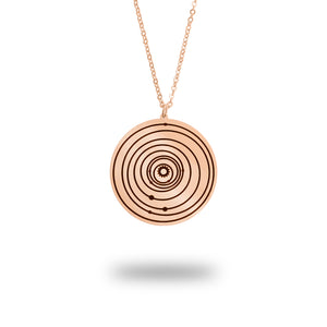 Custom Solar System Necklace in Rose Gold Filled