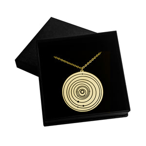 Custom Solar System Necklace in Gold Filled