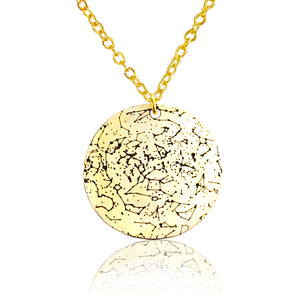 Custom Star Map Gold Filled Necklace Medium Size