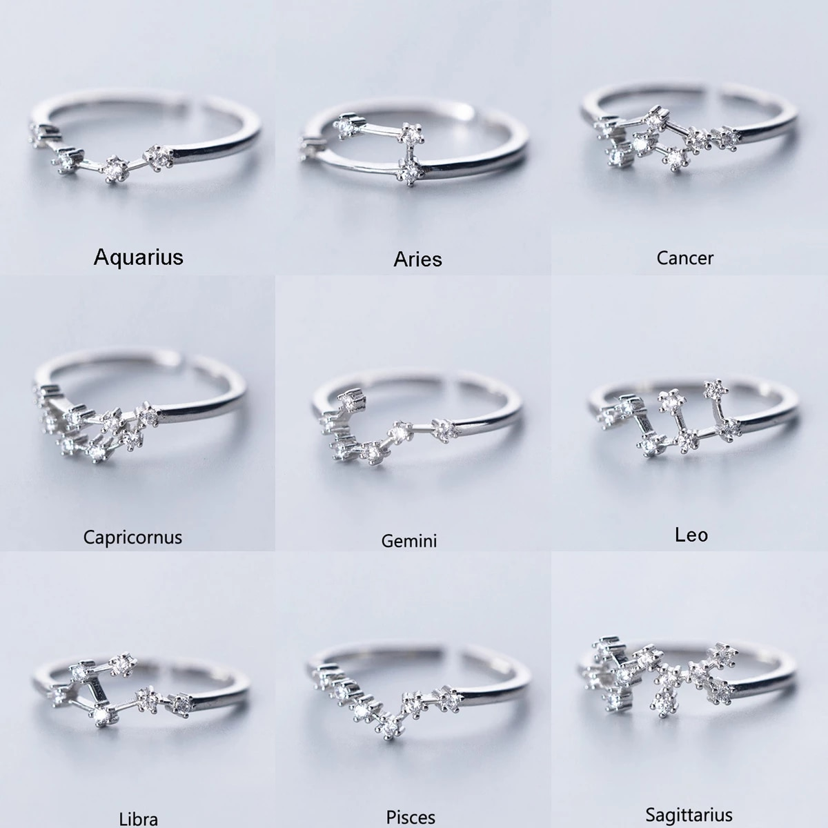Birth Signs Rings Zodiac star ring - Horoscopeaz.com